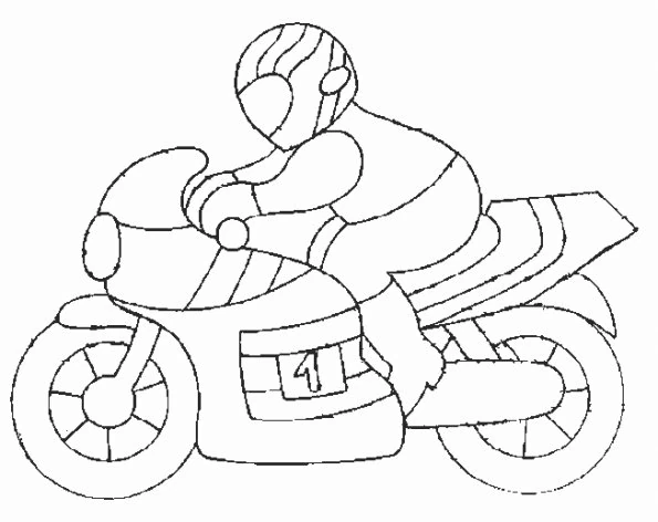 Página para colorir: Motocicleta (Transporte) #136259 - Páginas para Colorir Imprimíveis Gratuitamente