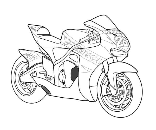 Desenho gratuito Motocicleta #175323 da colecao Transporte para imprimir