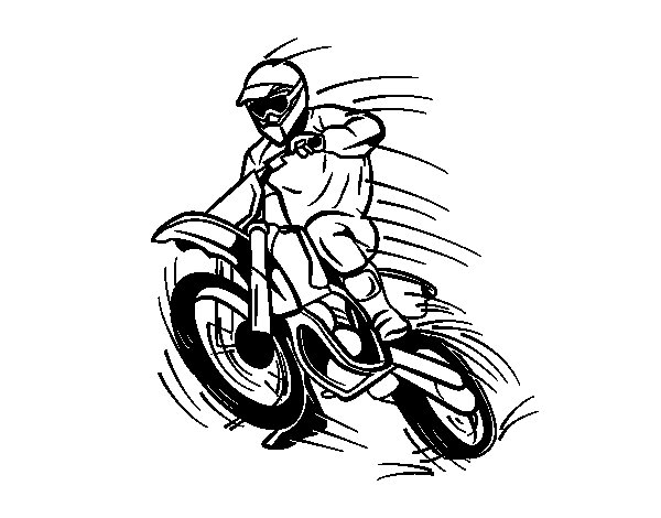 Página para colorir: motocross (Transporte) #136516 - Páginas para Colorir Imprimíveis Gratuitamente
