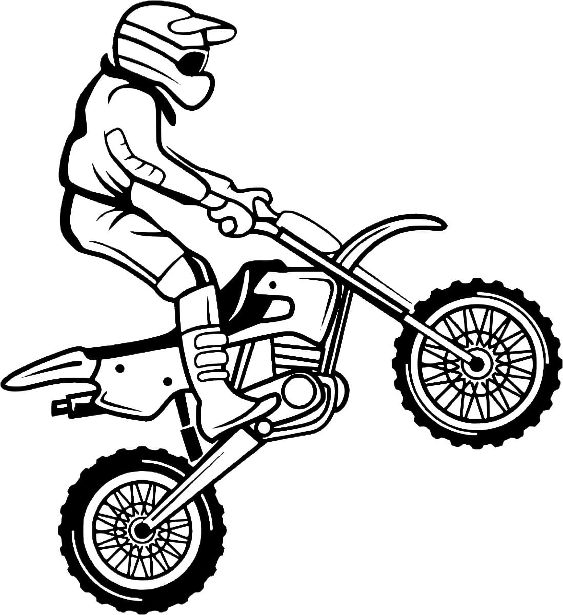 Página para colorir: Motocross (Transporte) #209984 - Páginas para Colorir Imprimíveis Gratuitamente
