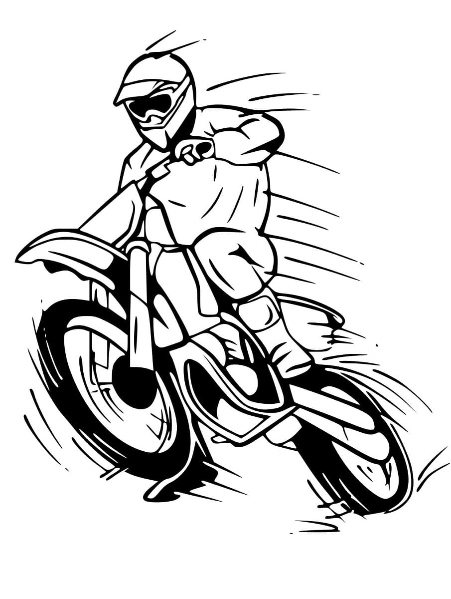 Desenho gratuito Motocross #209988 da colecao Transporte para imprimir