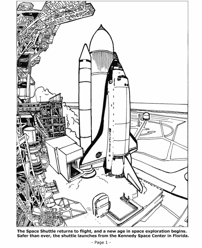 Página para colorir: Nave espacial (Transporte) #140449 - Páginas para Colorir Imprimíveis Gratuitamente