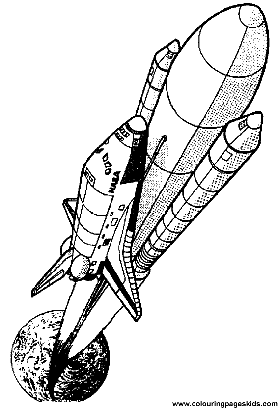 Página para colorir: Nave espacial (Transporte) #140471 - Páginas para Colorir Imprimíveis Gratuitamente