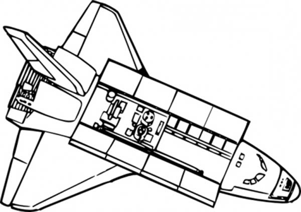 Página para colorir: Nave espacial (Transporte) #140522 - Páginas para Colorir Imprimíveis Gratuitamente