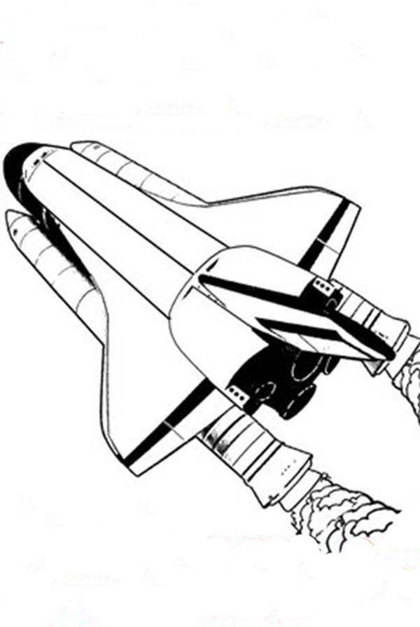 Página para colorir: Nave espacial (Transporte) #140553 - Páginas para Colorir Imprimíveis Gratuitamente