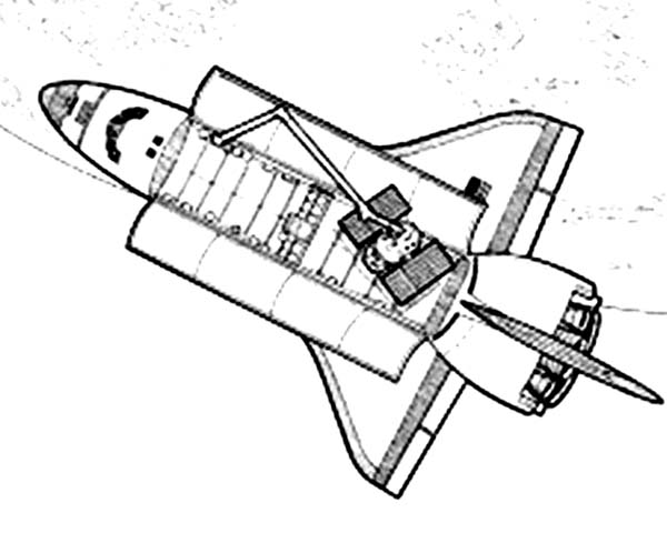 Página para colorir: Nave espacial (Transporte) #140582 - Páginas para Colorir Imprimíveis Gratuitamente