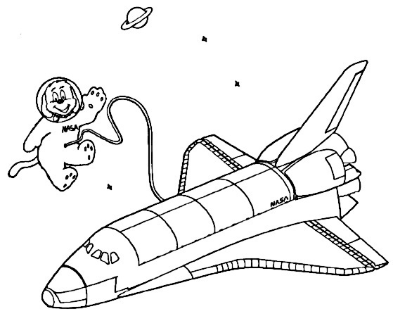 Página para colorir: Nave espacial (Transporte) #140616 - Páginas para Colorir Imprimíveis Gratuitamente