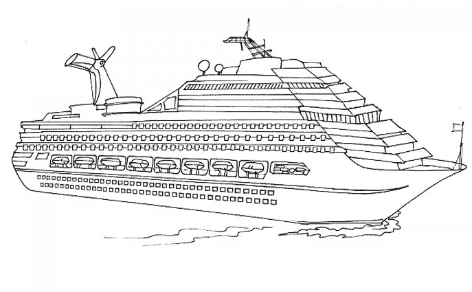 Desenho gratuito Navio de Cruzeiro #140711 da colecao Transporte para imprimir