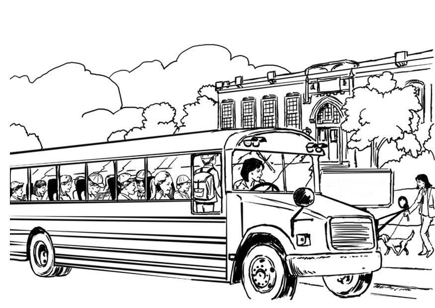 Página para colorir: Ônibus (Transporte) #135294 - Páginas para Colorir Imprimíveis Gratuitamente