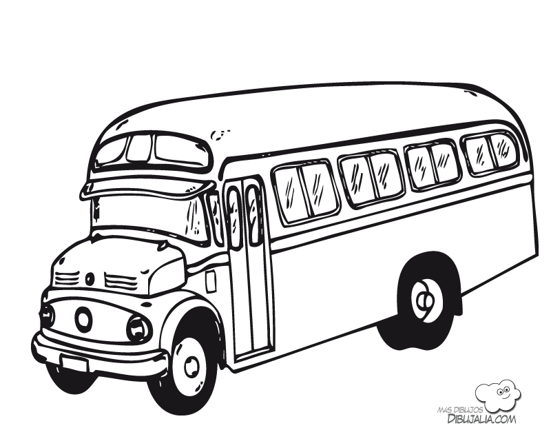 Página para colorir: Ônibus (Transporte) #135297 - Páginas para Colorir Imprimíveis Gratuitamente