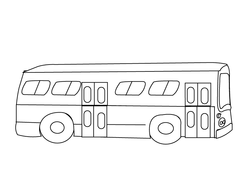 Página para colorir: Ônibus (Transporte) #135301 - Páginas para Colorir Imprimíveis Gratuitamente