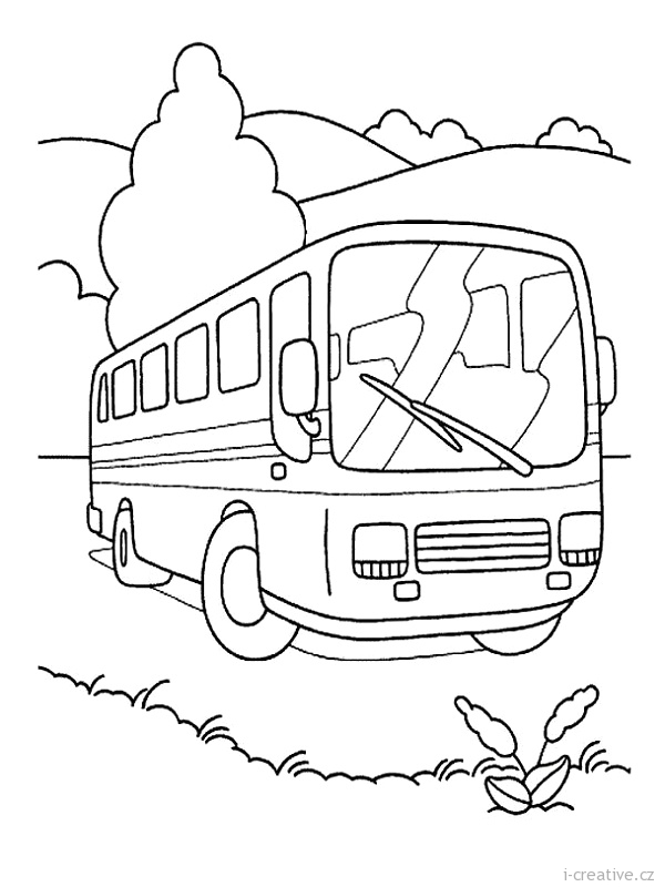 Página para colorir: Ônibus (Transporte) #135308 - Páginas para Colorir Imprimíveis Gratuitamente