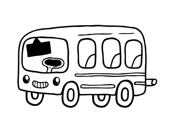 Página para colorir: Ônibus (Transporte) #135315 - Páginas para Colorir Imprimíveis Gratuitamente