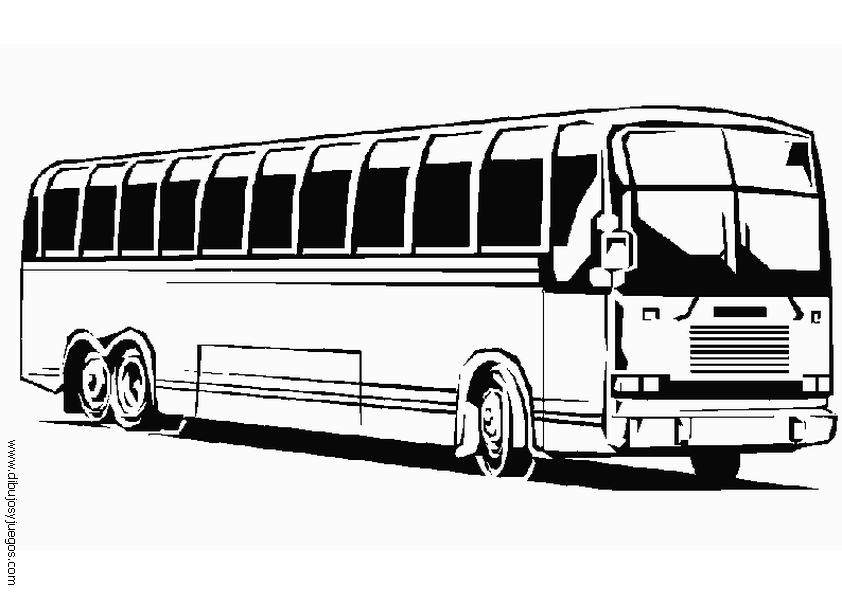 Página para colorir: Ônibus (Transporte) #135343 - Páginas para Colorir Imprimíveis Gratuitamente