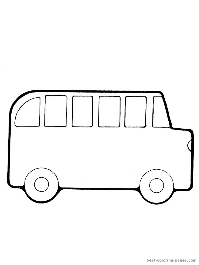 Página para colorir: Ônibus (Transporte) #135362 - Páginas para Colorir Imprimíveis Gratuitamente