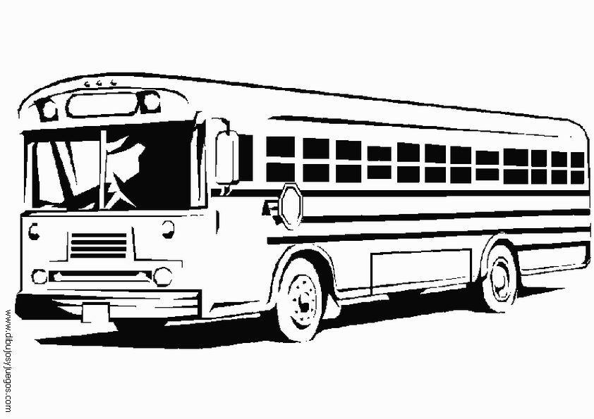 Página para colorir: Ônibus (Transporte) #135375 - Páginas para Colorir Imprimíveis Gratuitamente