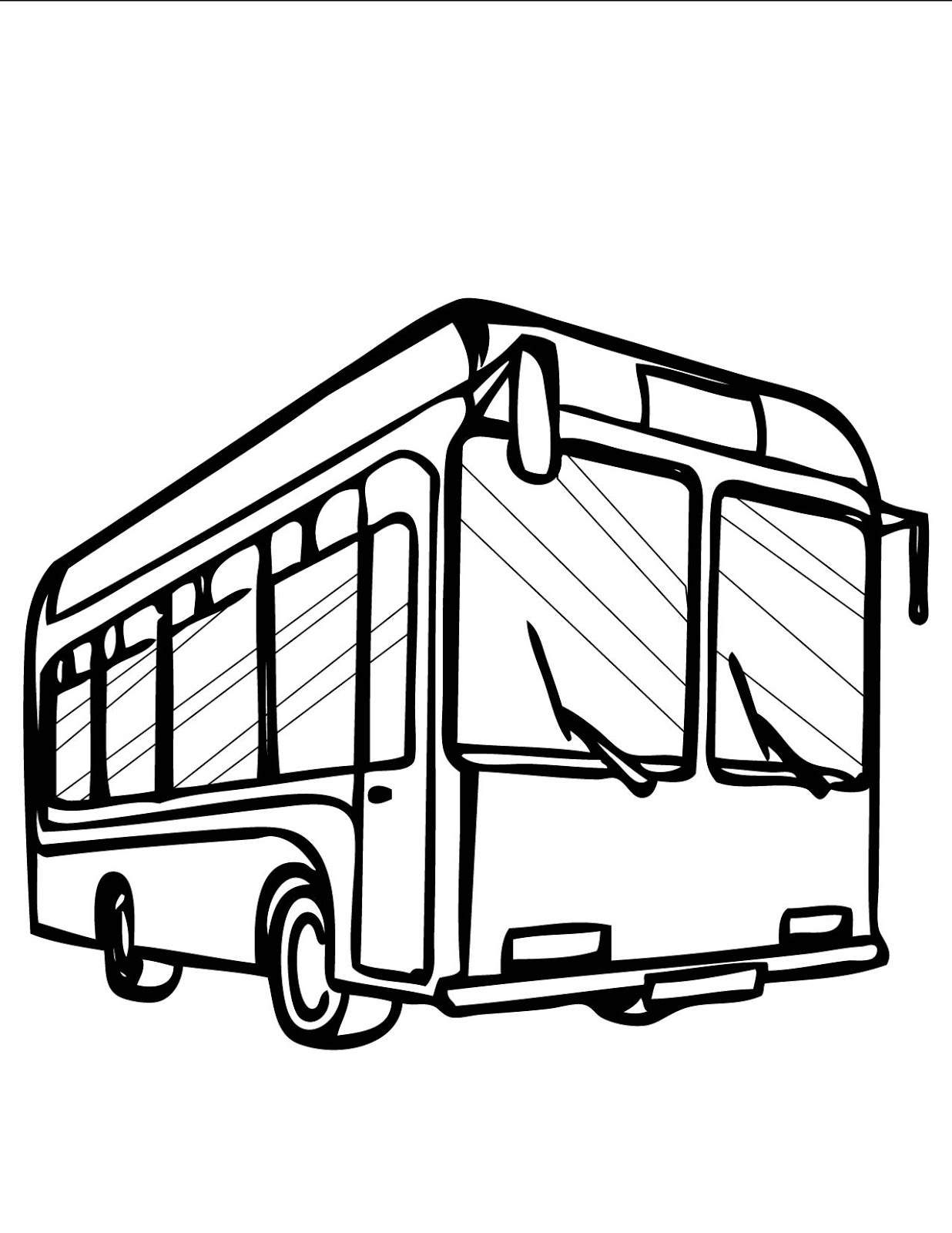 Página para colorir: Ônibus (Transporte) #135384 - Páginas para Colorir Imprimíveis Gratuitamente