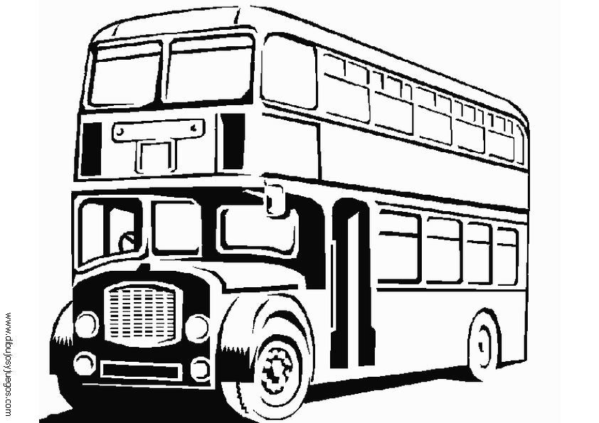 Página para colorir: Ônibus (Transporte) #135468 - Páginas para Colorir Imprimíveis Gratuitamente