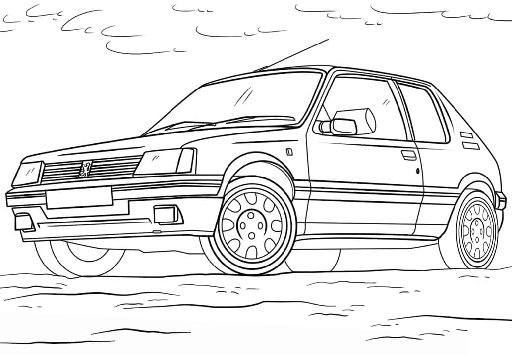 Desenho gratuito Peugeot #206127 da colecao Transporte para imprimir