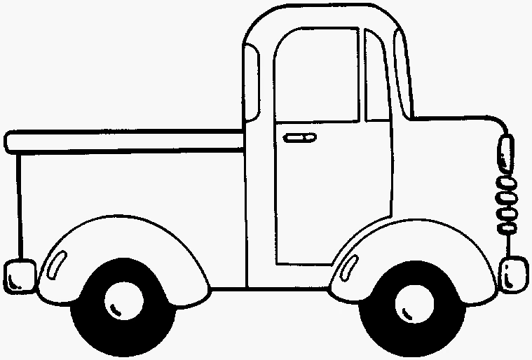 Desenho imprimível de Picape #144408 para colorir, pertence à coleção Transporte