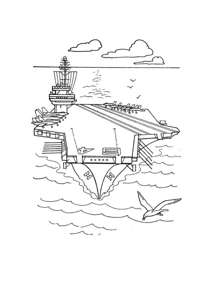 Desenho gratuito Porta-aviões #206164 da colecao Transporte para imprimir