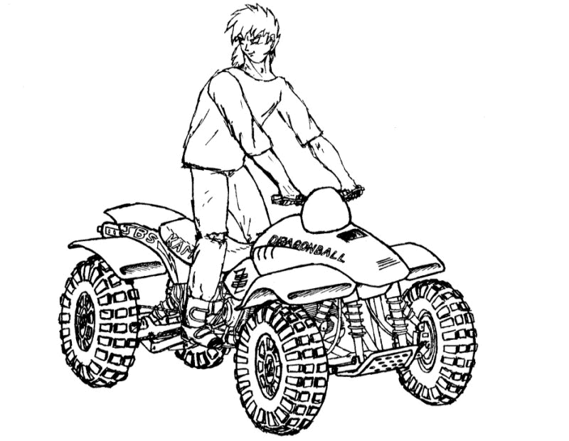 Página para colorir: Quad / ATV (Transporte) #143194 - Páginas para Colorir Imprimíveis Gratuitamente