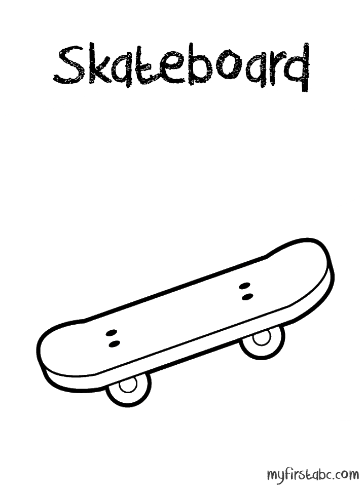 Página para colorir: Skate / Skate (Transporte) #139326 - Páginas para Colorir Imprimíveis Gratuitamente