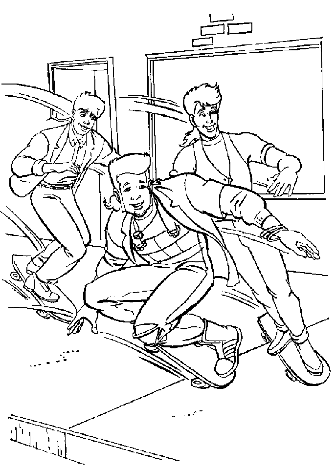 Página para colorir: Skate / Skate (Transporte) #139358 - Páginas para Colorir Imprimíveis Gratuitamente