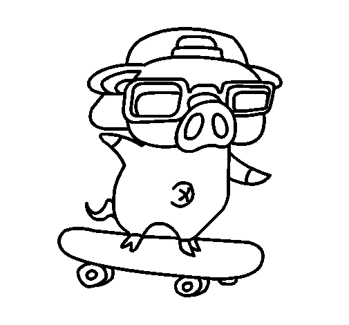 Página para colorir: Skate / Skate (Transporte) #139374 - Páginas para Colorir Imprimíveis Gratuitamente