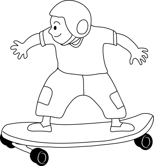 Página para colorir: Skate / Skate (Transporte) #139393 - Páginas para Colorir Imprimíveis Gratuitamente