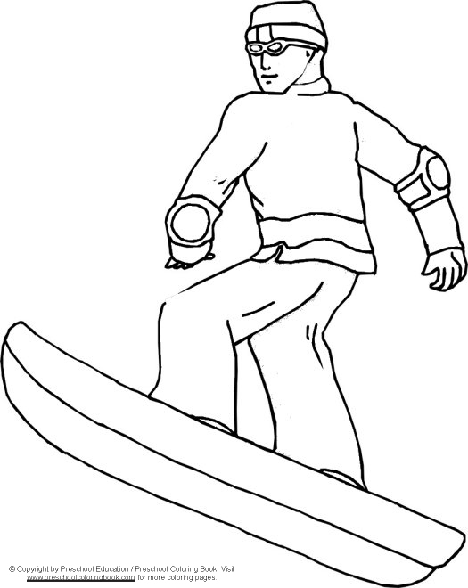 Página para colorir: Snowboard / Snowboard (Transporte) #143817 - Páginas para Colorir Imprimíveis Gratuitamente