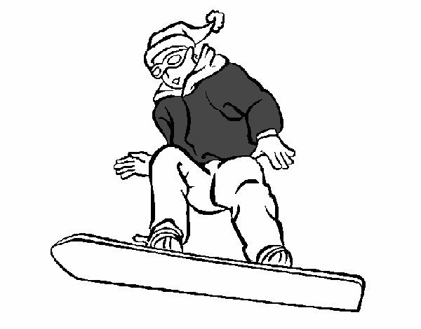 Página para colorir: Snowboard / Snowboard (Transporte) #143929 - Páginas para Colorir Imprimíveis Gratuitamente