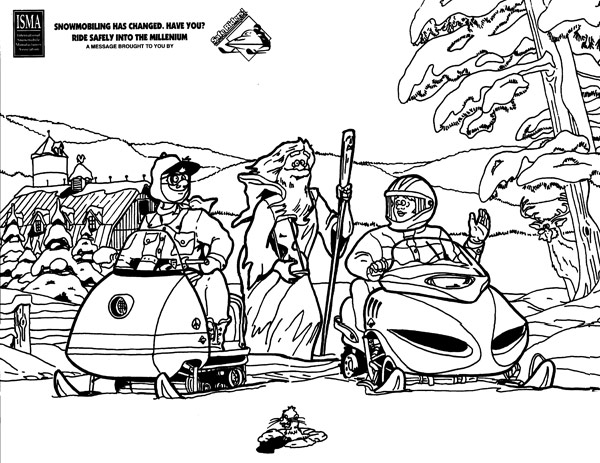 Desenho gratuito Snowmobile #139784 da colecao Transporte para imprimir