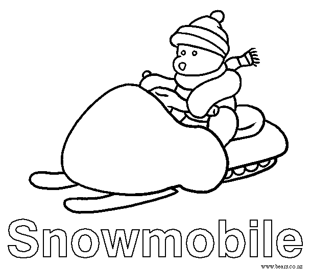 Página para colorir: Snowmobile / Skidoo (Transporte) #139759 - Páginas para Colorir Imprimíveis Gratuitamente