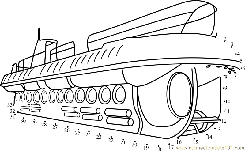 Página para colorir: Submarino (Transporte) #137801 - Páginas para Colorir Imprimíveis Gratuitamente