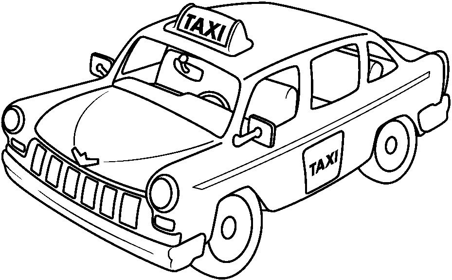Página para colorir: Táxi (Transporte) #137192 - Páginas para Colorir Imprimíveis Gratuitamente