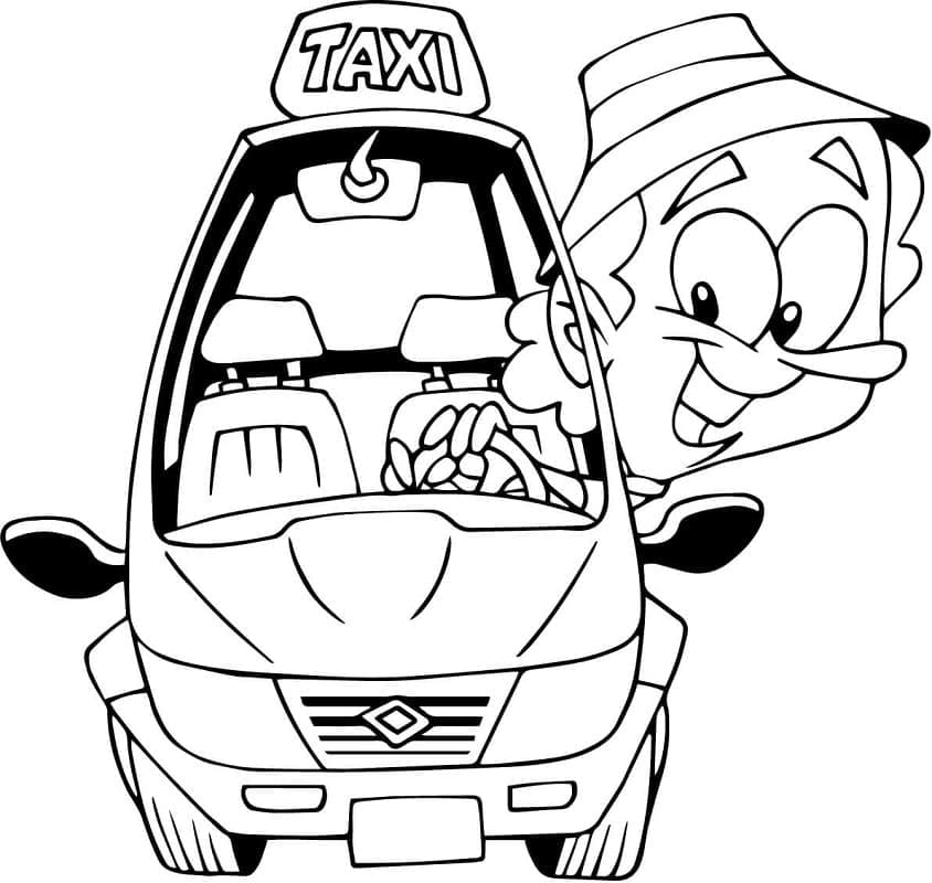 Desenho gratuito Taxi #204438 da colecao Transporte para imprimir