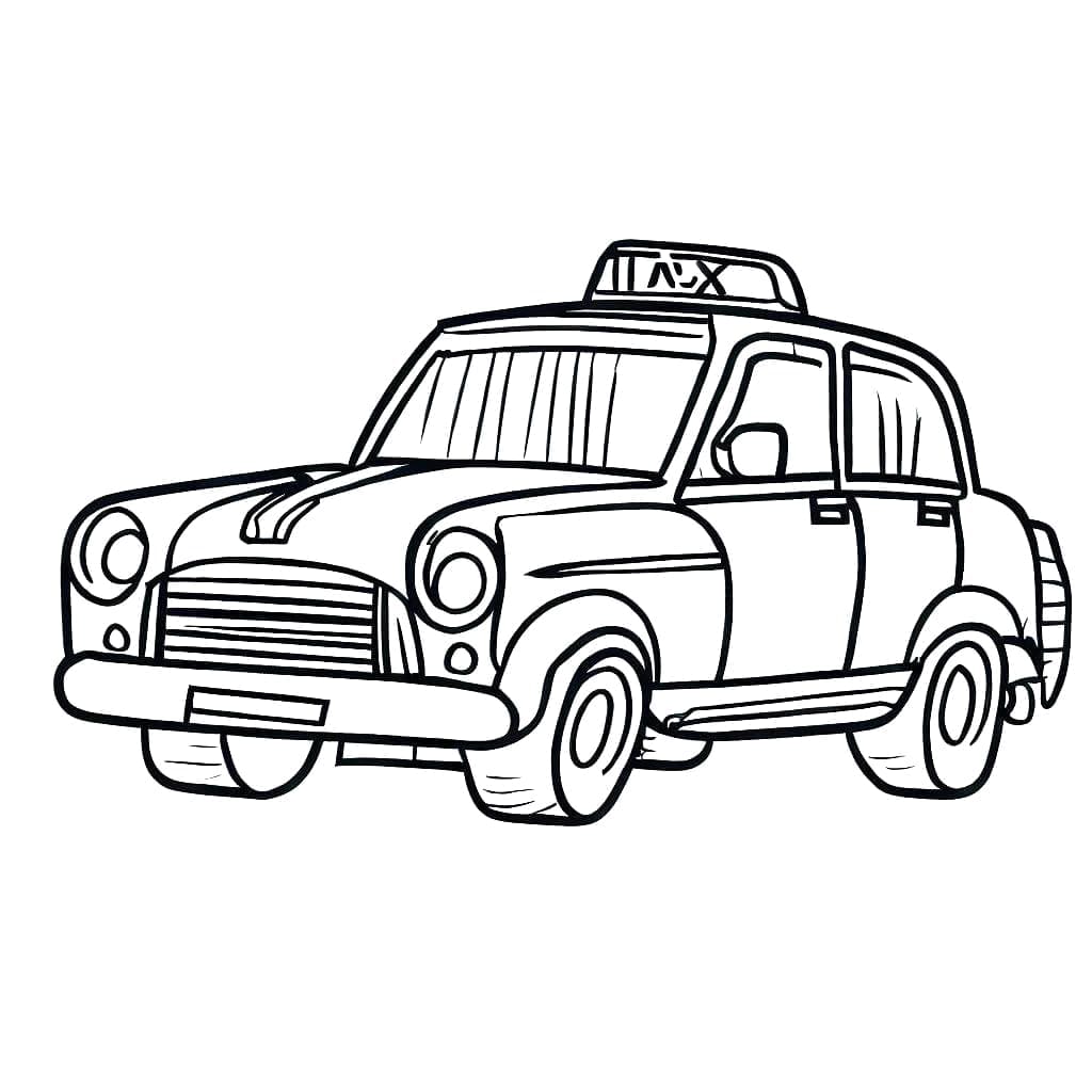 Desenho gratuito Taxi #204443 da colecao Transporte para imprimir