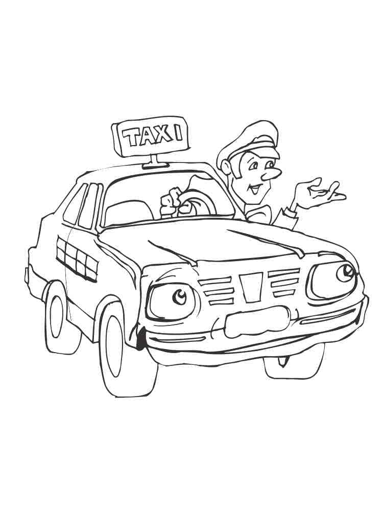 Desenho gratuito Taxi #204447 da colecao Transporte para imprimir