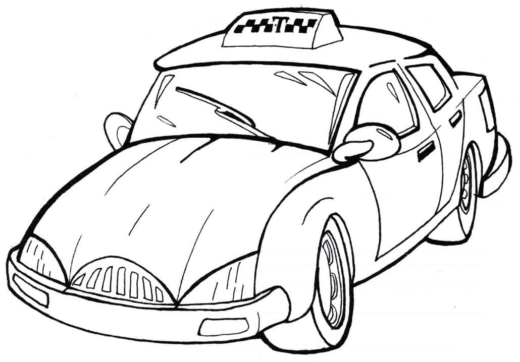Desenho gratuito Taxi #204454 da colecao Transporte para imprimir