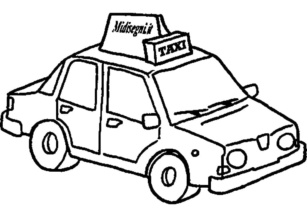 Desenho gratuito Taxi #204459 da colecao Transporte para imprimir
