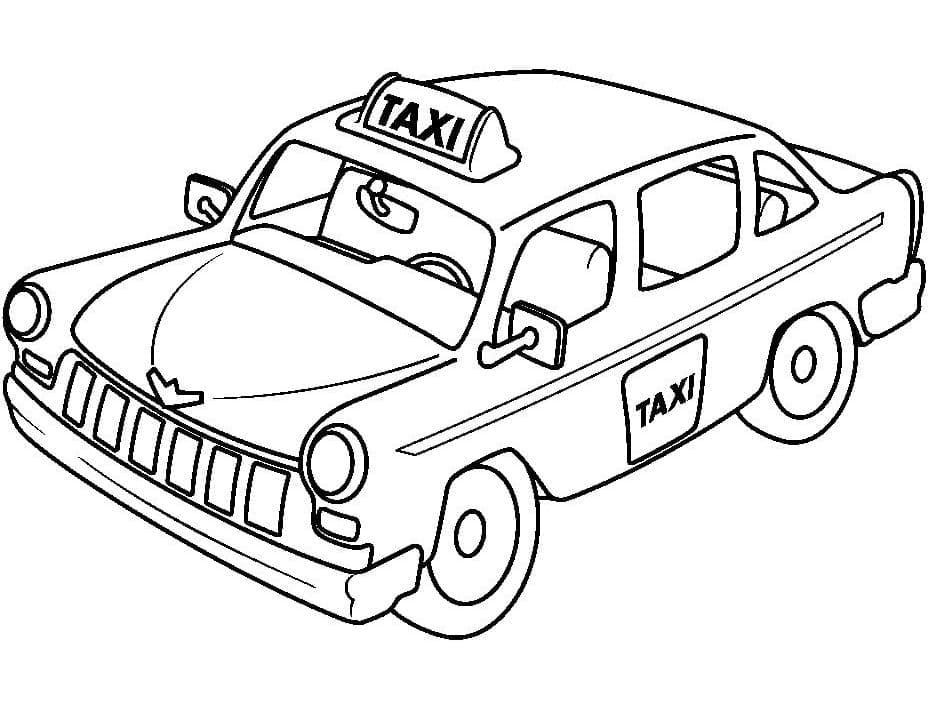 Desenho gratuito Taxi #204467 da colecao Transporte para imprimir