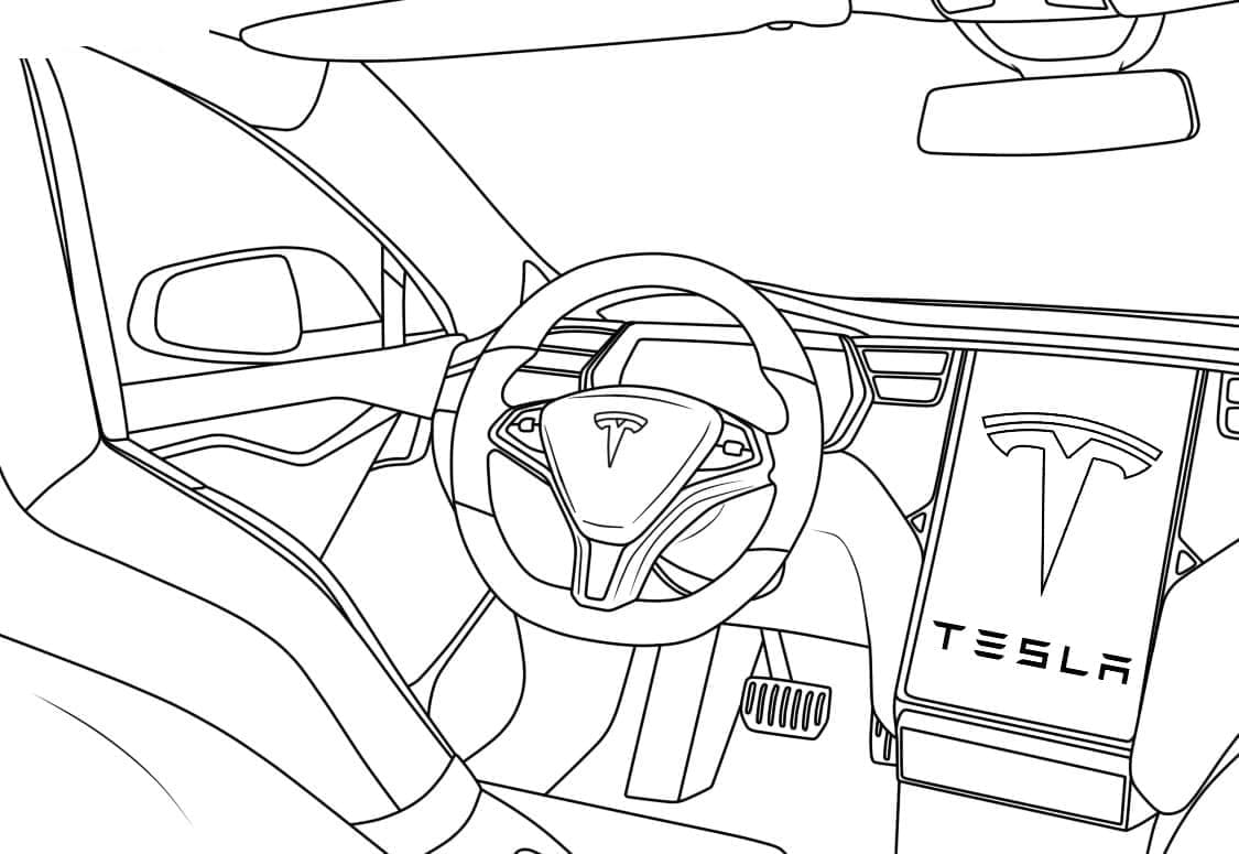 Desenho gratuito Tesla #207820 da colecao Transporte para imprimir