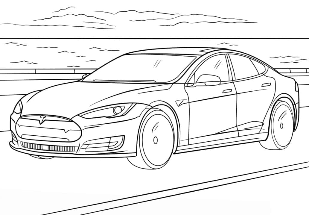 Desenho gratuito Tesla #207831 da colecao Transporte para imprimir