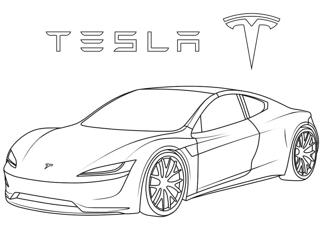 Desenho gratuito Tesla #207845 da colecao Transporte para imprimir