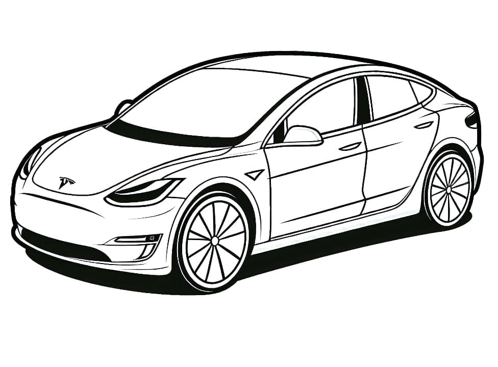 Desenho gratuito Tesla #207846 da colecao Transporte para imprimir