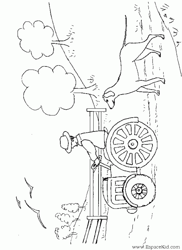 Página para colorir: Trator (Transporte) #141942 - Páginas para Colorir Imprimíveis Gratuitamente