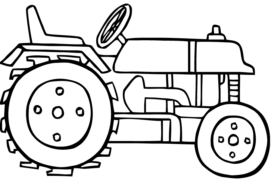 Página para colorir: Trator (Transporte) #141950 - Páginas para Colorir Imprimíveis Gratuitamente