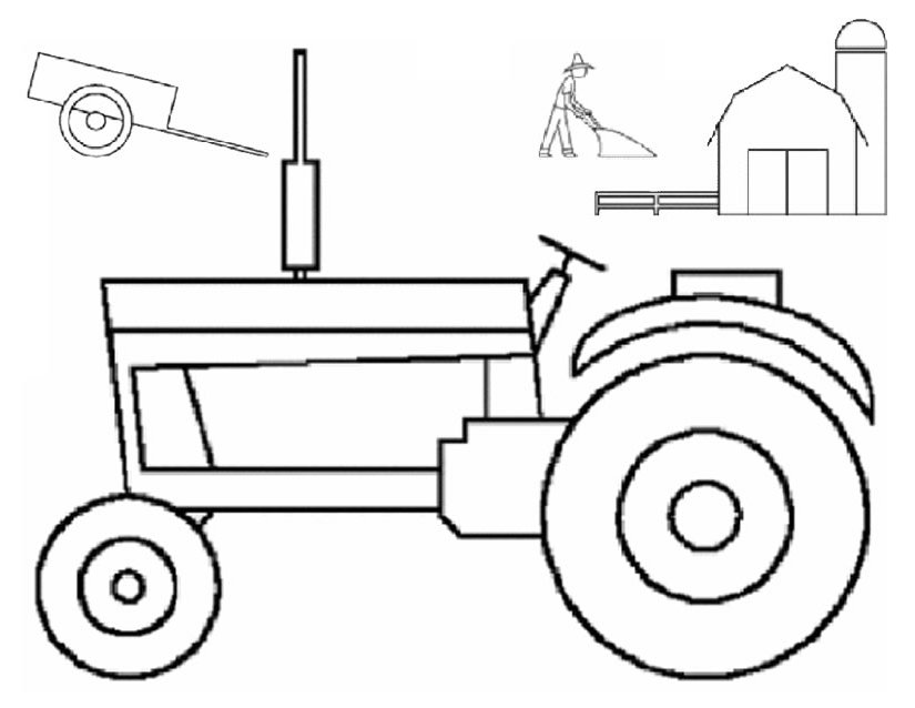 Página para colorir: Trator (Transporte) #142009 - Páginas para Colorir Imprimíveis Gratuitamente