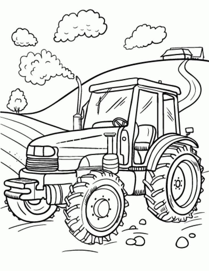 Desenho gratuito Trator #172589 da colecao Transporte para imprimir